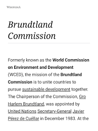 brundtland commission