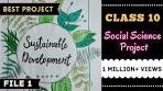 project on sustainable development for class 10
